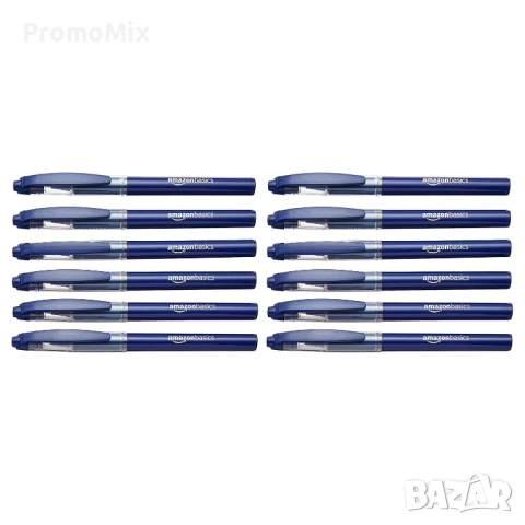 Комплект от 12 броя писалки Amazon Basics AH2009A-12-BL Ролер писалка химикалки, снимка 4 - Други - 53633390