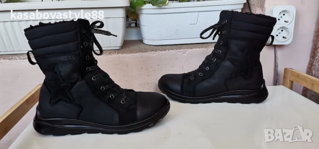 Ботуши Ecco Gore-tex 40н.Естествена кожа , снимка 13 - Дамски ботуши - 52390188
