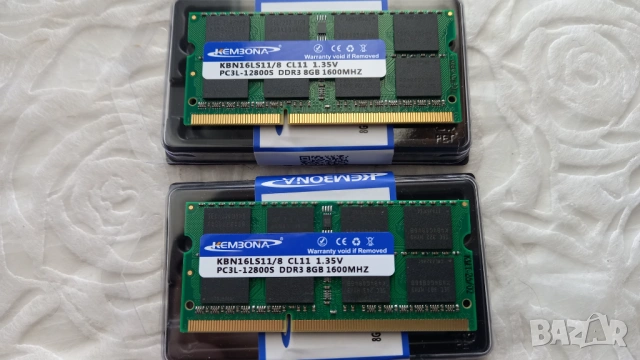 Памет рам 8GB DDR3L PC3L12800s Ram за лаптоп SODIMM Тествани и работещи НОВИ 1Г ГАРАНЦИЯ