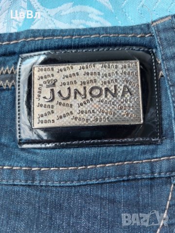 Уникална JUNONA / ЮНОНА, дънкова пола XL, снимка 2 - Поли - 42572426