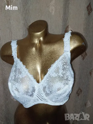 Prima Donna 75 G Снежно бял дантелен сутиен , снимка 7 - Бельо - 48888518