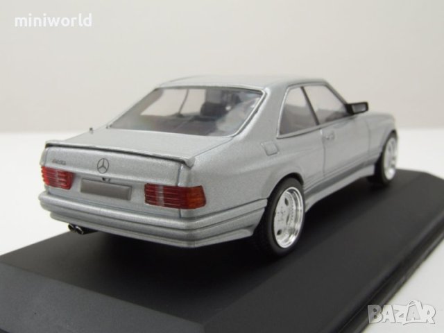 Mercedes 560 SEC AMG Widebody 1990 - мащаб 1:43 на Solido моделът е нов в PVC дисплей-кейс, снимка 2 - Колекции - 42727216