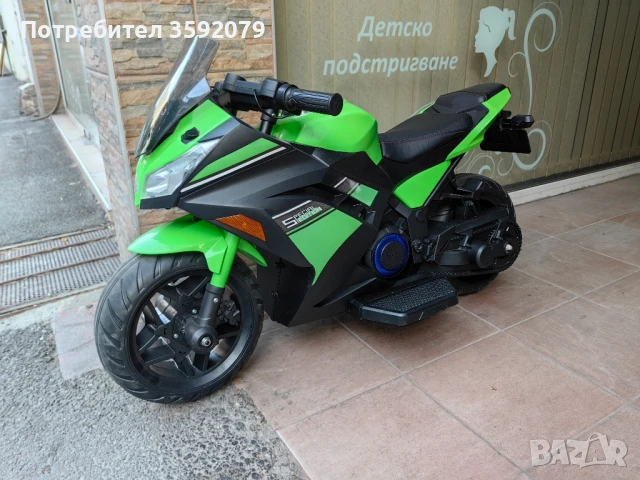 Децки мотор Kawasaki Ninja 12V, снимка 3 - Детски велосипеди, триколки и коли - 48746405