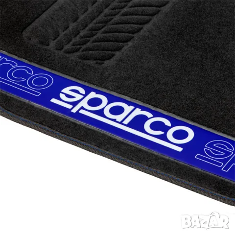 Универсални мокетни стелки Sparco 4 части черно-сини, снимка 3 - Аксесоари и консумативи - 55870201