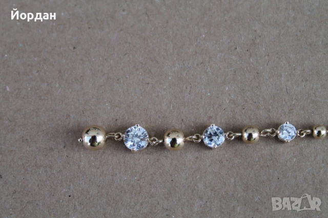 Сребърно колие с позлата, снимка 2 - Колиета, медальони, синджири - 50772333