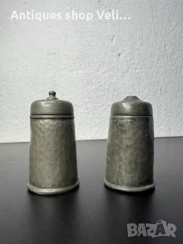 Английски ръчно чукани солници №7297, снимка 2 - Антикварни и старинни предмети - 51256768