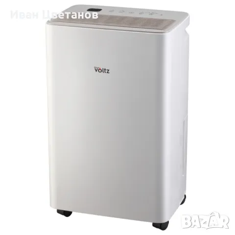 Обезвлажнител Voltz, за помещения до 45 м², LED дисплей, Таймер, Йонизатор