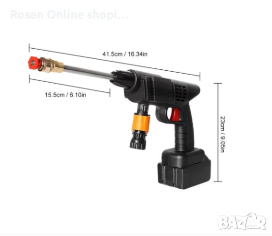 Акумулаторна водоструйка за почистване на автомобили с батерия, зарядно и куфар Промо цена!, снимка 5 - Аксесоари и консумативи - 41489062