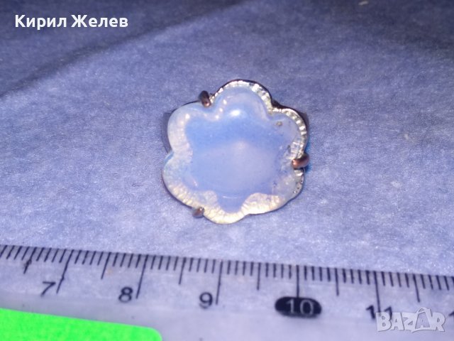 СТАР СКЪПОЦЕНЕН ВИНТИДЖ АРТ ПРЪСТЕН с КРАСИВО ШЛИФОВАН СИН ЛУНЕН КРИСТАЛ 36958, снимка 14 - Пръстени - 39723600