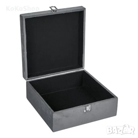 Декоративна кутия-24x24x10 см./сива декоративна кутия, снимка 2 - Декорация за дома - 50336292