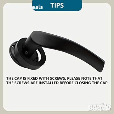 Нова Вътрешна алуминиева дръжка на врата спалня баня без долен пръстен, снимка 4 - Други стоки за дома - 41575535