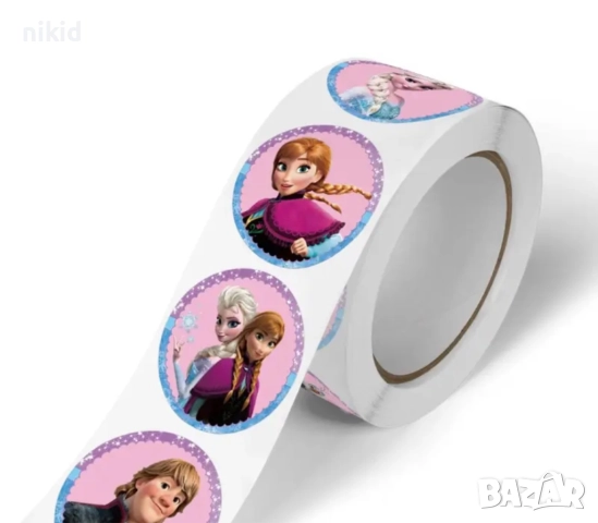 100 бр Замръзналото кралство Frozen малки самозалепващи лепенки стикери за ръчна изработка подарък, снимка 2 - Други - 52542922