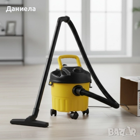 Мощна прахосмукачка за сухо и мокро почистване с 10L контейнер, снимка 4 - Прахосмукачки - 52487532