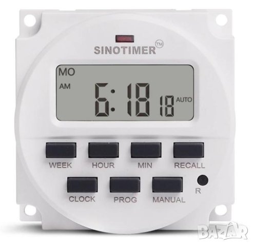 SINOTIMER AC 220V 7 Дни Програмируем Цифров Превключвател за Захранване Контролер за Време Ел. Уреди, снимка 2 - Други - 41405946