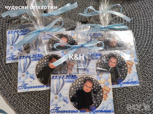 Магнити със снимка подаръци за гости за погача