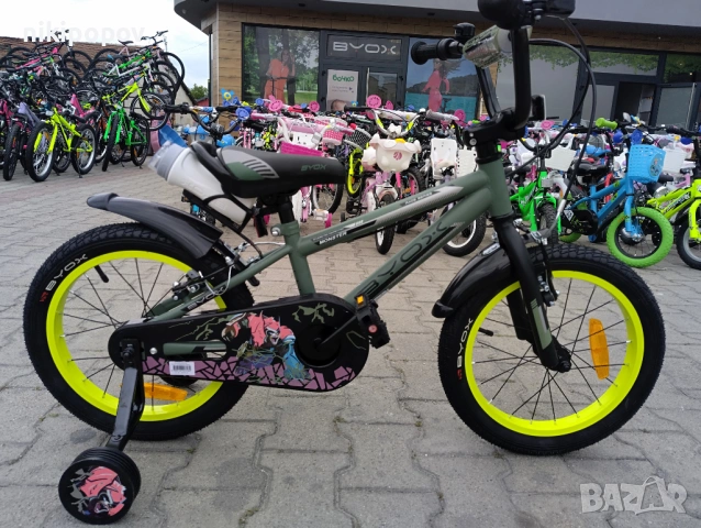 BYOX Велосипед 16" MONSTER зелен, снимка 12 - Велосипеди - 53558726