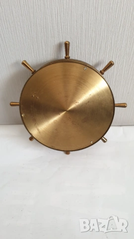 Стар месингов кварцов корабен часовник, снимка 4 - Антикварни и старинни предмети - 53866022