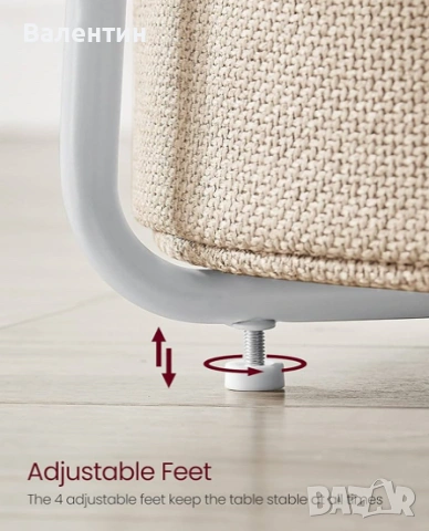 Помощна кръгла масичка VASAGLE, снимка 8 - Маси - 53342212