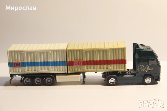HERPA 1:87 H0 VOLVO FH КОНТЕЙНЕР КАМИОН МОДЕЛ, снимка 8 - Колекции - 52434501