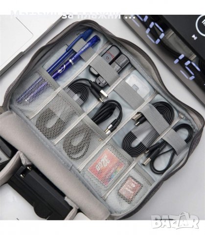 ДВУСЛОЙНА ЧАНТА ЗА ОРГАНИЗИРАНЕ НА ПЪТНИЧЕСКИ КАБЕЛИ - код 1338, снимка 4 - Други стоки за дома - 34016991