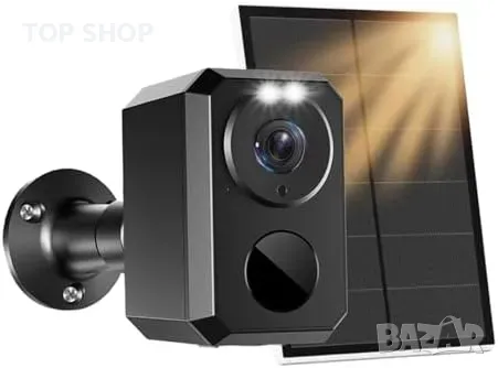 Нова Водоустойчива Соларна 2K Камера с PIR Детектор и Двупосочно Аудио