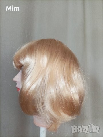 30 см. Нова Руса синтетична перука боб  /на черта с бретон /, снимка 7 - Аксесоари за коса - 41732667