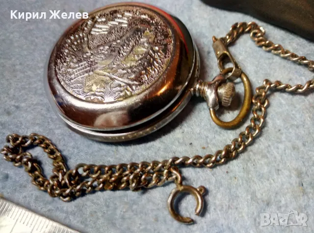 МЪЛНИЯ с ГЛУХАР Стар РЯДЪК РУСКИ ДЖОБЕН ЧАСОВНИК МОЛНИЯ 18 КАМЪКА СДЕЛАНО в СССР с КЮСТЕК 24451, снимка 12 - Антикварни и старинни предмети - 48288712