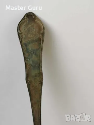 Много красив стар посребрен черпак - 36 см, снимка 3 - Антикварни и старинни предмети - 47285378