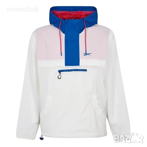 Мъжки суичер с качулка ,ветроустойчив Reebok-размер М, снимка 3 - Спортни дрехи, екипи - 51984110