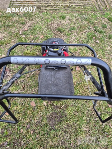 Бензинова самоходна косачка" MTD" с кош, снимка 8 - Градинска техника - 53279317