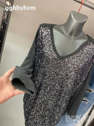 Блестяща блуза ххл, снимка 8 - Блузи с дълъг ръкав и пуловери - 48826711