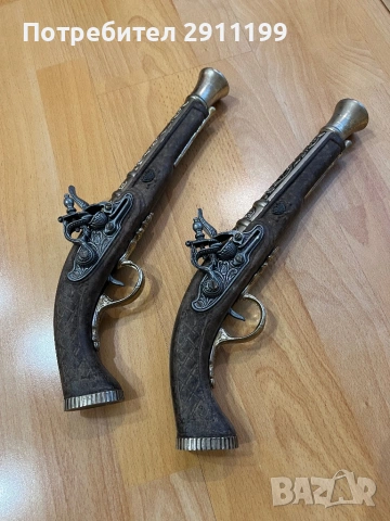 Реплика на кремъклия, комплект от два, снимка 5 - Антикварни и старинни предмети - 53813895