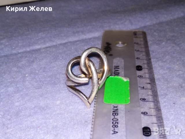 ДВЕ СЪРЦА в ЕДНО РОМАНТИЧЕН НЕЖЕН АРТ ПРЪСТЕН СРЕБРО 925 РЪЧНА ИЗРАБОТКА ЛЮБОВНО БИЖУ 34614, снимка 14 - Пръстени - 39522064