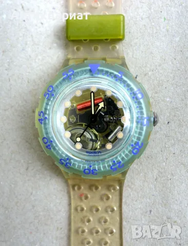 Оригинален швейцарски Swtach Scuba 200 , снимка 2 - Водоустойчиви - 49486979