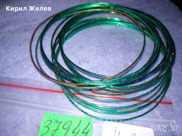 КОМПЛЕКТ МЕТАЛНИ ЗЕЛЕНИ ОРИЕНТАЛСКИ ЕТНО - АРТ СТИЛ ГРИВНИ 37944, снимка 4 - Гривни - 40814288