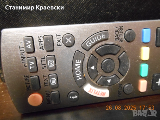  Panasonic TV remote 2017year, снимка 2 - Дистанционни - 51576512