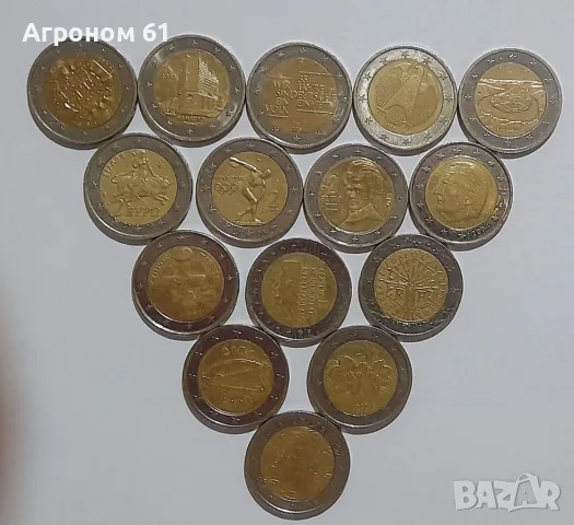 Монети 2 евро от различни държави, снимка 2 - Нумизматика и бонистика - 56071488