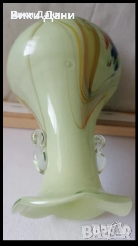 вази Морано с дръжки уши, снимка 8 - Вази - 38839556