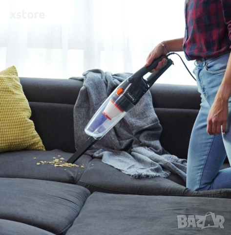 Прахосмукачка вертикална и ръчна 2в1 Rosberg, 600W, 0.8л., снимка 4 - Прахосмукачки - 52796094