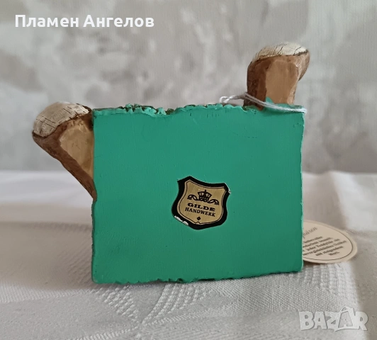 Колекционерска фигурка мече Gilde Teddi Gilde Baby Pink - ръчна изработка. , снимка 7 - Колекции - 53853291