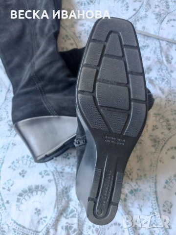 Ботуши от естествен велур-нови 40 номер, снимка 4 - Дамски ботуши - 53581364