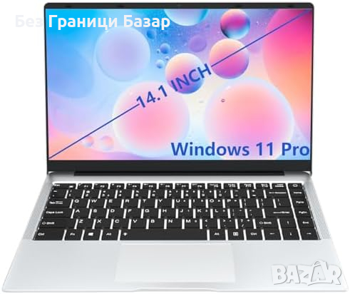 Нов Лаптоп KUU 14.1" Full HD, Intel Celeron, 8GB RAM, 256GB SSD, Windows 11 Pro