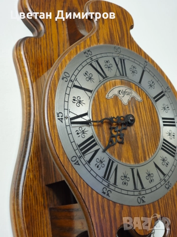 Антикватен стенен часовник с тежести Orfac, , снимка 6 - Антикварни и старинни предмети - 52682631