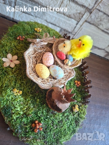 Ръчно изработена Великденска декорация., снимка 3 - Декорация за дома - 53642583