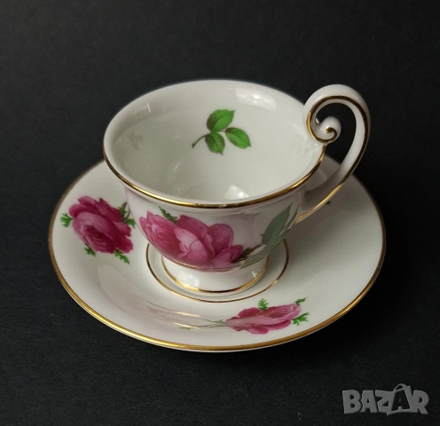 Порцеланова чаша за кафе и чинийка - Thomas, Bavaria, снимка 2 - Чаши - 53724723
