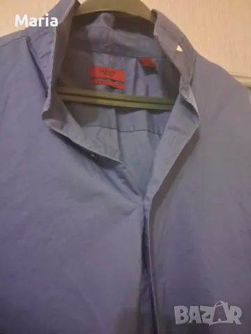 Мъжка лилава риза голям размер, снимка 2 - Ризи - 48484426