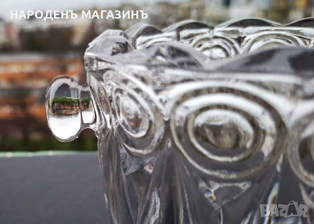 НОВА кристална ледарка кристал съд за лед Българско соц производство, снимка 7 - Други ценни предмети - 53512144