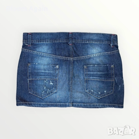 Дамска дънкова пола Benetton, снимка 2 - Поли - 52102463