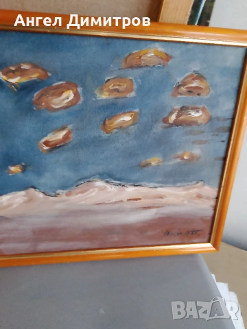 Найден Петков маслена картина платно , снимка 3 - Картини - 53190351