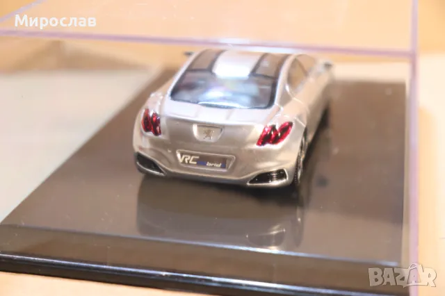 1:43 NOREV PEUGEOT RC HYBRID 4 КОЛИЧКА ИГРАЧКА МОДЕЛ, снимка 12 - Колекции - 49742697